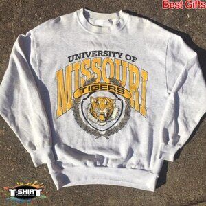 Vintage NCAA Missouri Tigers Logo Sweatshirt, University of Missouri Shirt, NCAA